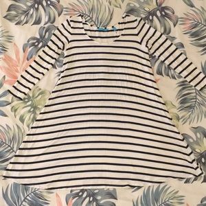 Tori Richard 3/4 Sleeve Swing Dress